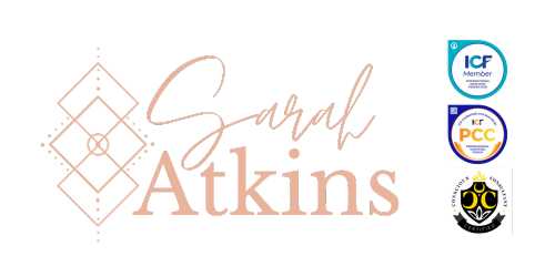 Sarah Atkins business logo in rose